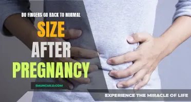 Exploring the Post-Pregnancy Journey: Regaining Normal Finger Size