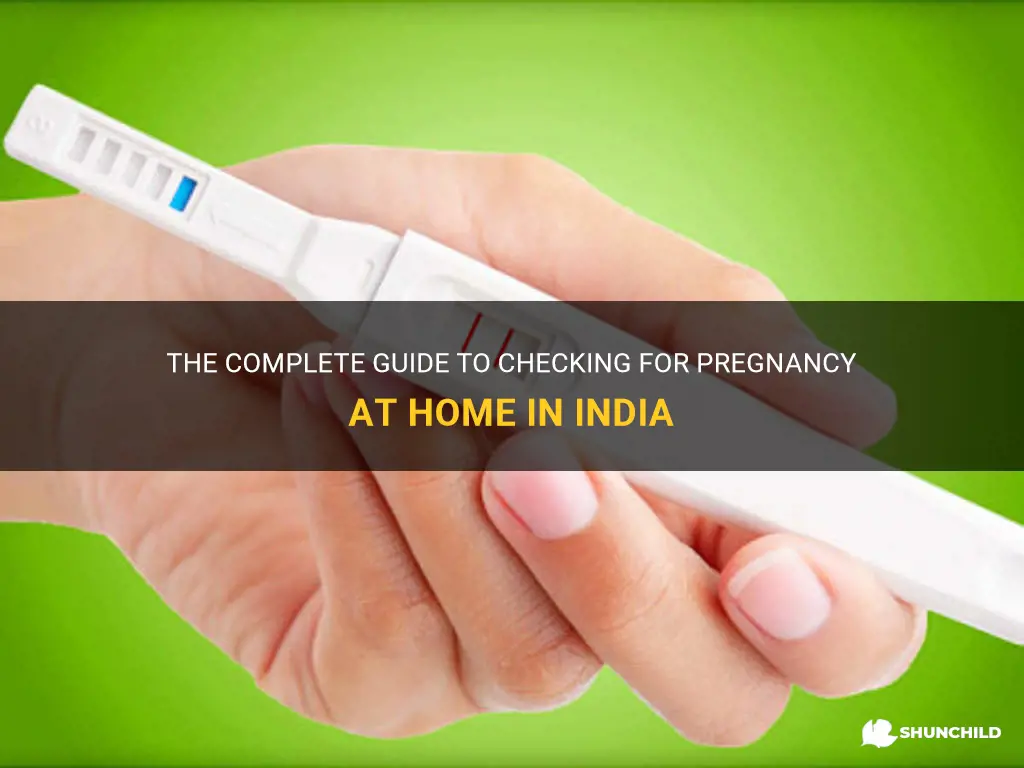 how to check pregnancy at home in india