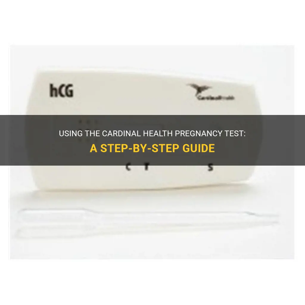 how to use cardinal health pregnancy test