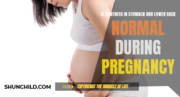 Why Am I Experiencing Tightness in My Stomach and Lower Back During Pregnancy?